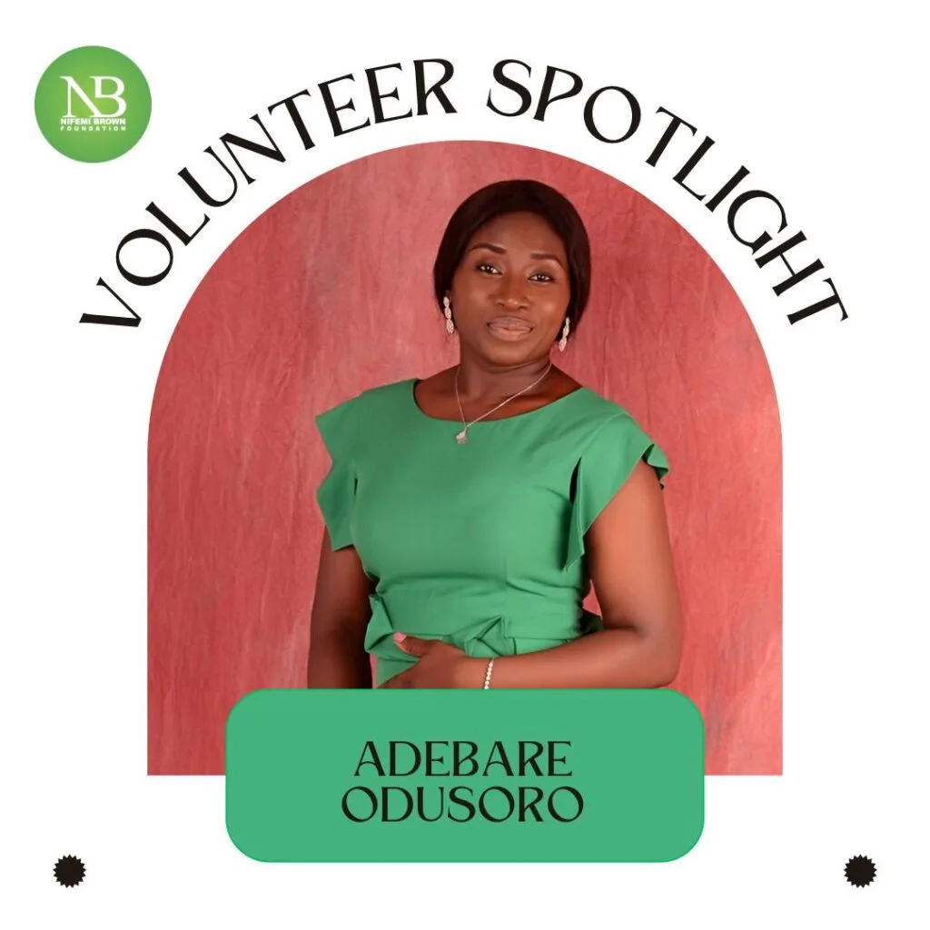 adebare odusote image wearing a green dress
