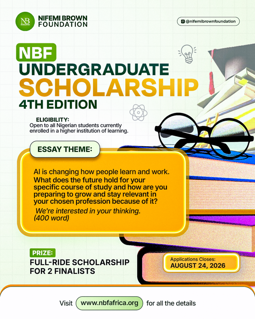 Undergraduate Scholarship Programme — Fourth Edition, 2026